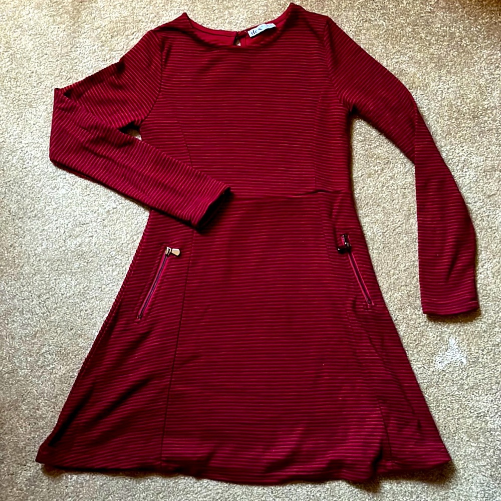 Striped red dress